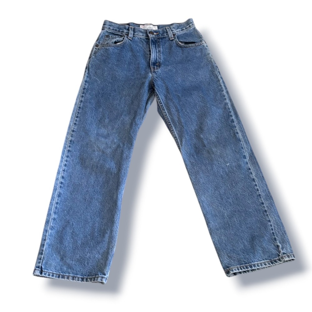 Levi Strauss Signature Loose Fit Jeans 26 Inch Waist Medium Wash Wide Leg Y2K